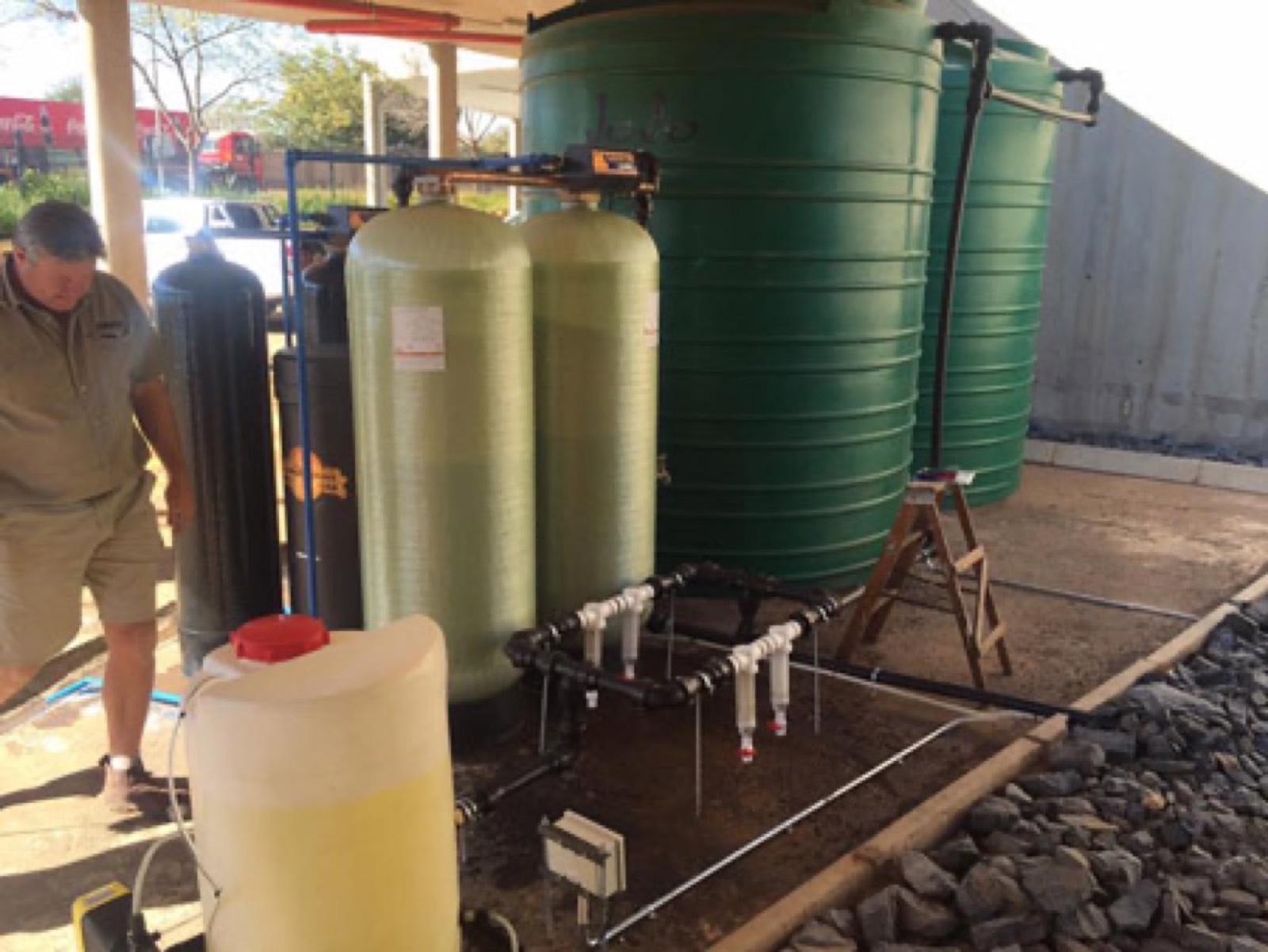 Water-treatment plant at The Grove Shopping Centre