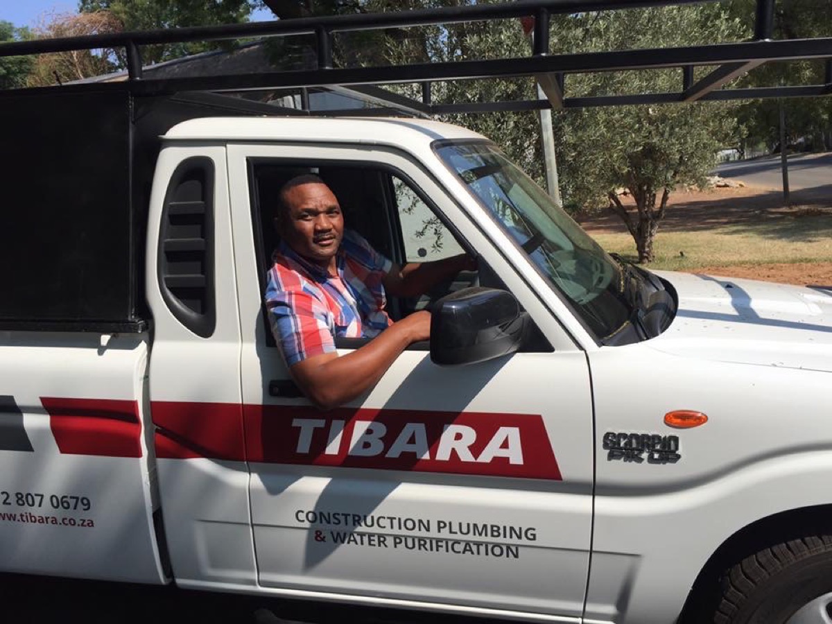 Tibara bakkie on site