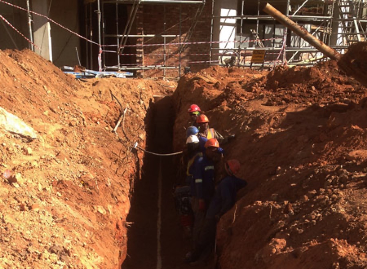 Installed pipework